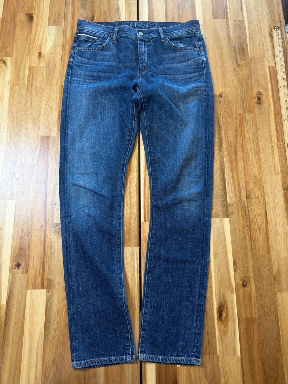 GOLDSIGN Jeans Women’s Medium Wash Straight Leg Stretch Denim Made in USA